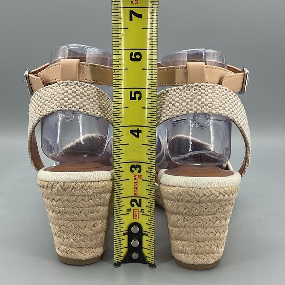 NEW Style & Co Women’s Mailena Wedge Espadrille Sandals Beige Size 8W - Picture 4 of 10